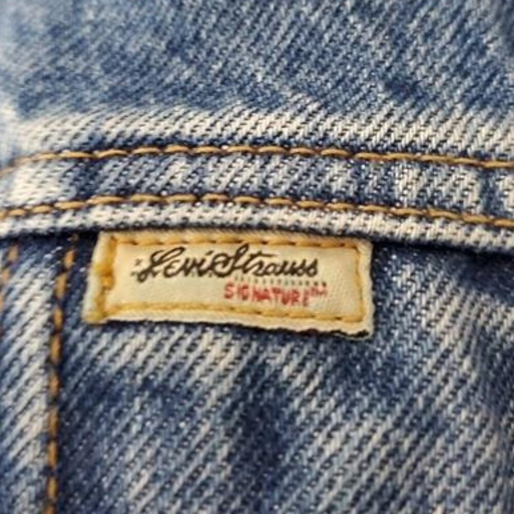 Levi Strauss Signature Blue Denim Jacket (NO SIZE TAG) - Picture 7 of 8